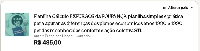 Planilha Expurgos